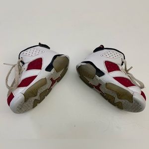 Nike Air Jordan 6 Retro Carmine Toddler TD Shoes - Sz. 4C - 384667-160